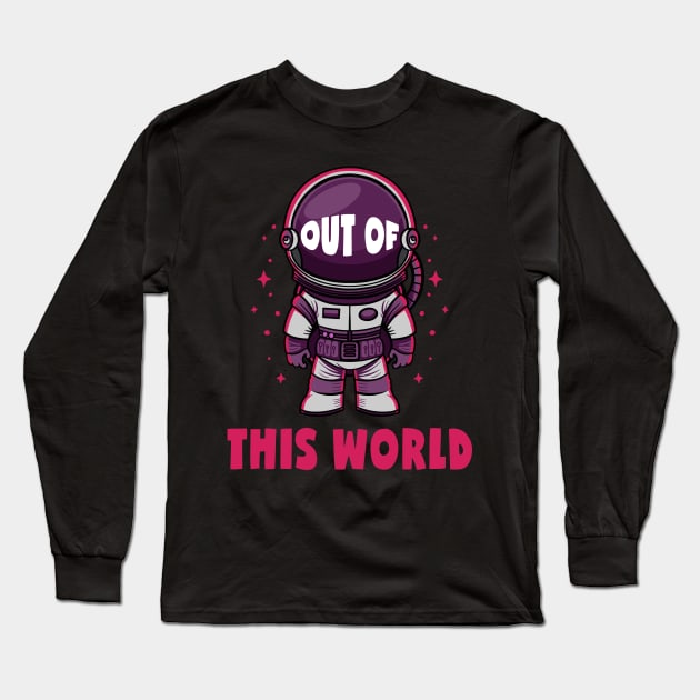 Out Of This World | Rocket Man Long Sleeve T-Shirt by DesignINKZ